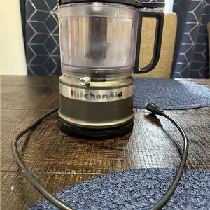 KitchenAid Silver and Black Food Processor 3.5 Cup
